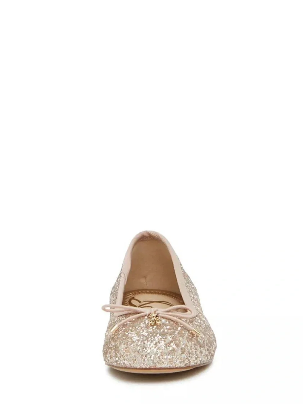 LIKE NEW Sam Edelman Girl’s Felicia Champagne Glitter Ballet Flats